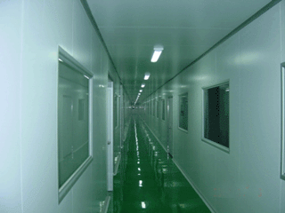 制藥車(chē)間潔凈走廊